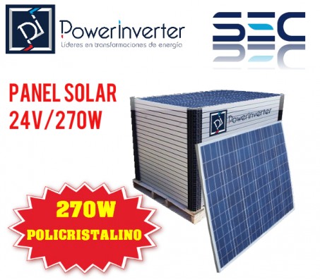 PANEL FOTOVOLTAICO 24VDC/270W POLICRISTALINO